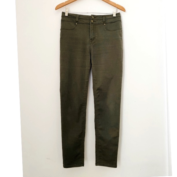Altered Olive Green Pants. Size Medium